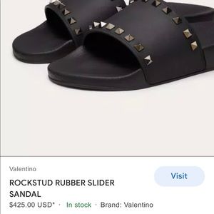 Authentic Valentino slides